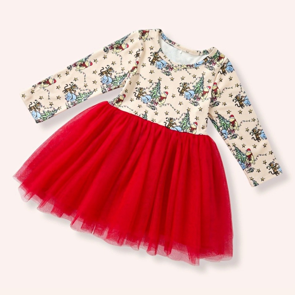 Pete and Lucy size 6-12 mos Hunny Holiday Winnie the Pooh Tuelle Dress NWT
